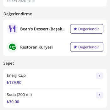 Getir'de Var Olmayan Restoran Ve Yanıltıcı Sipariş Sorunu