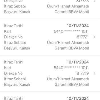 Garanti Bankası Harcama İtirazım Haksızca Reddedildi