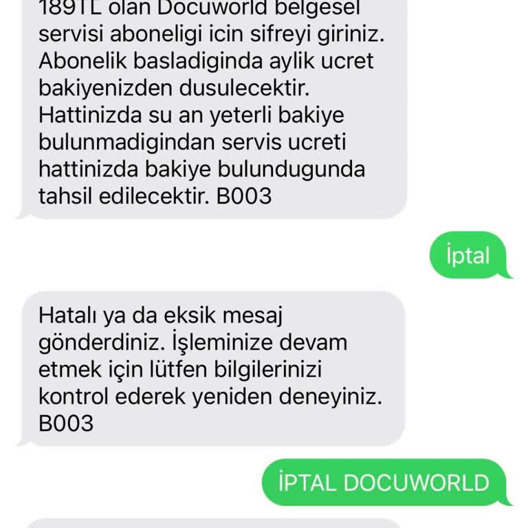 İzinsiz Abonelik Ve Ek Ücret Sorunu