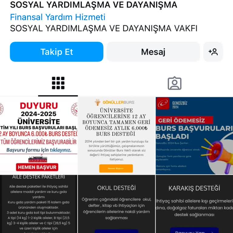 Geri Ödemesiz Burs Başvurusu Sonrası Güvenlik Endişesi