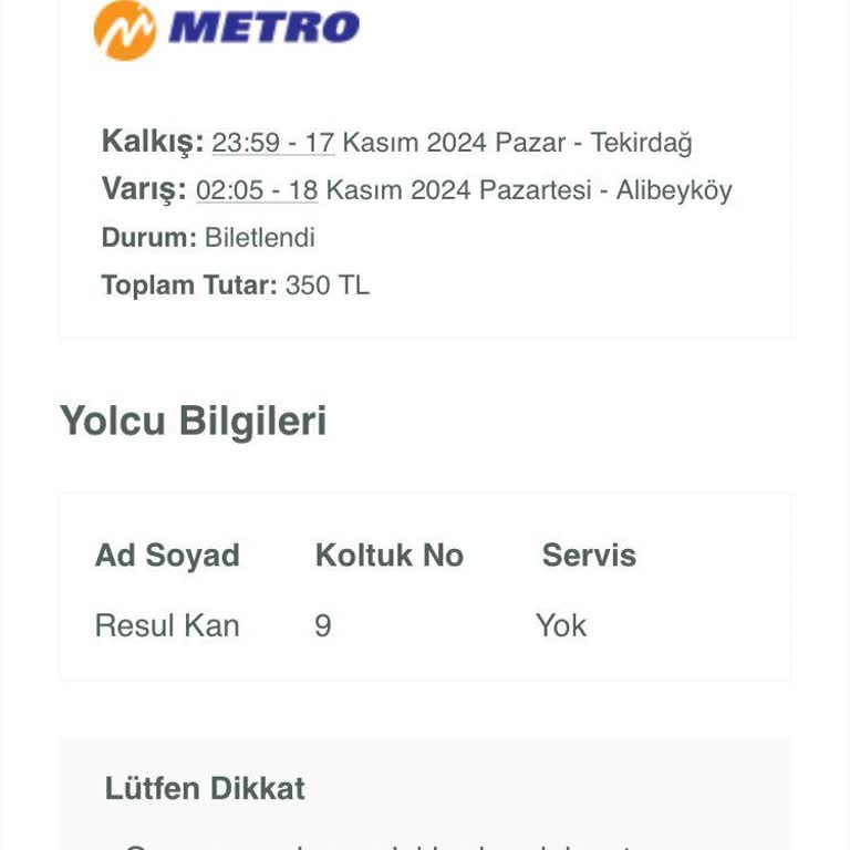 Gecikmeli Ve Sorunsuz Yolculuk Deneyimi