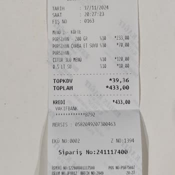 Fiyat Farklılıkları Ve Yanıltıcı Menü