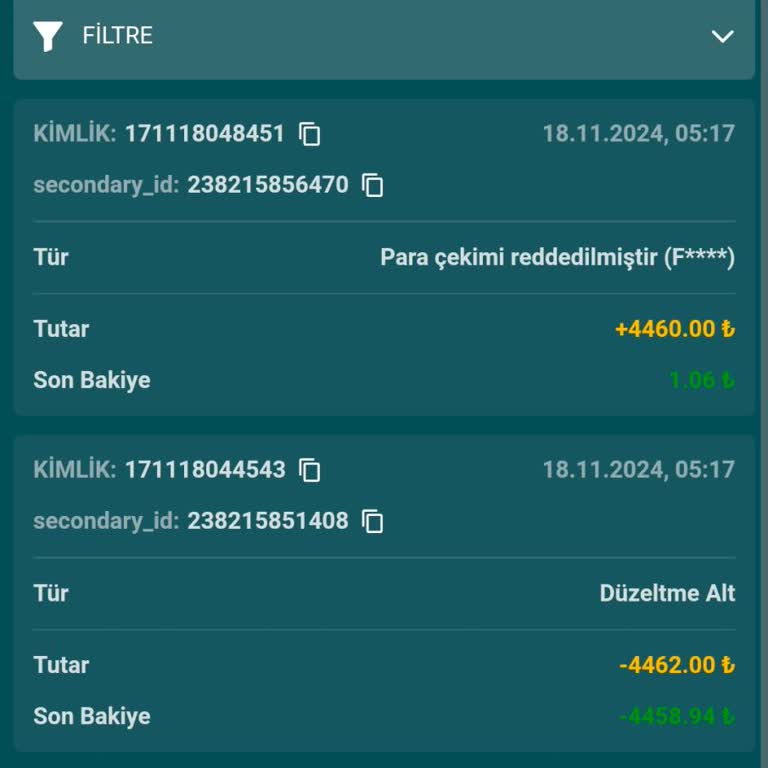 Fikstürbet Çekim Talebinin İptali Ve Destek Sorunu!