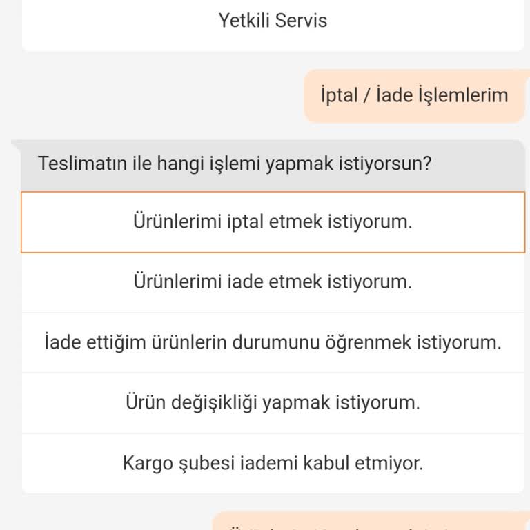 Trendyol'dan İptal Edilemeyen Sipariş Sorunu