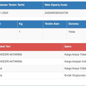 Kayıp Kargo Ve Yetersiz Müşteri Hizmetleri