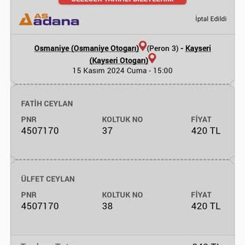 İptal Edilemeyen Biletler Ve Yetersiz İade Politikası
