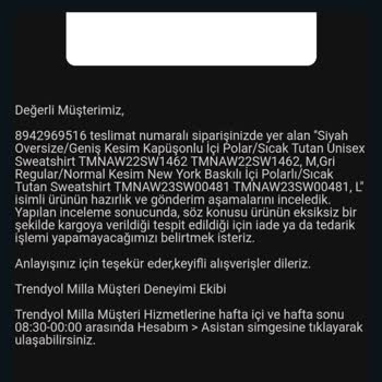 Trendyolmilla'dan Yanlış Ve Eksik Ürün Teslimatı