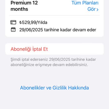 Premium Hizmette Giriş Sorunu