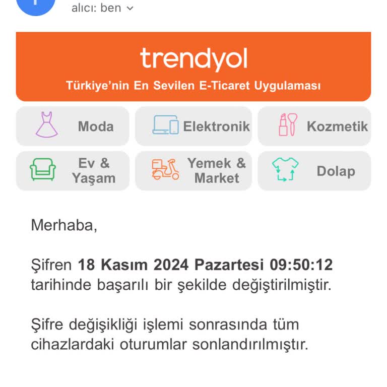 Trendyol'da Hesap Güvenliği Tehlikesi