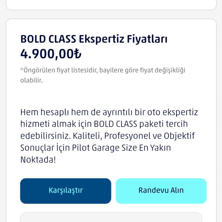 Pilot Garage Nazilli Şubesi Fiyat Farkı Şoku