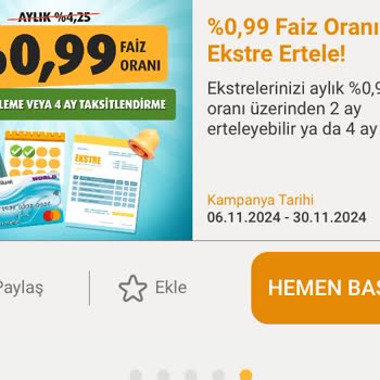 VakıfBank Ekstre Erteleme Kampanyası Mağduriyeti