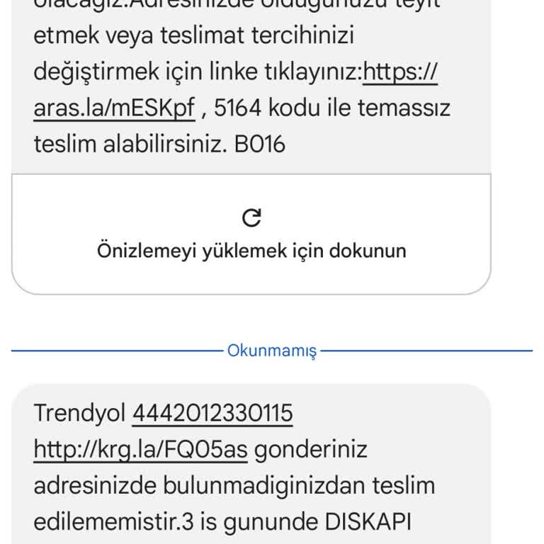 Kargo Teslimatında Yanıltıcı Bilgilendirme