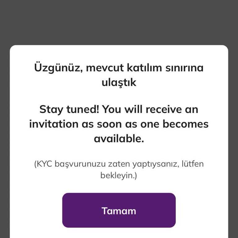 Pi Network KYC Doğrulama Sorunu Ve Katılım Sınırı Uyarısı