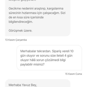 Hepsiburada'da Geciken Ürün Teslimatı