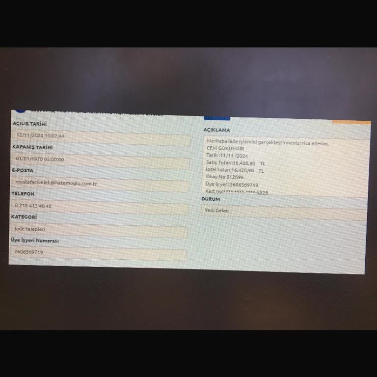 Mağaza Personelinin Hatası Yüzünden Mağduriyet
