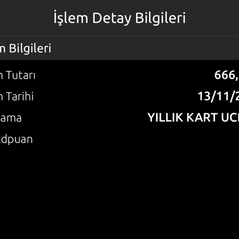 Yıllık Kart Ücreti İadesi Talebi