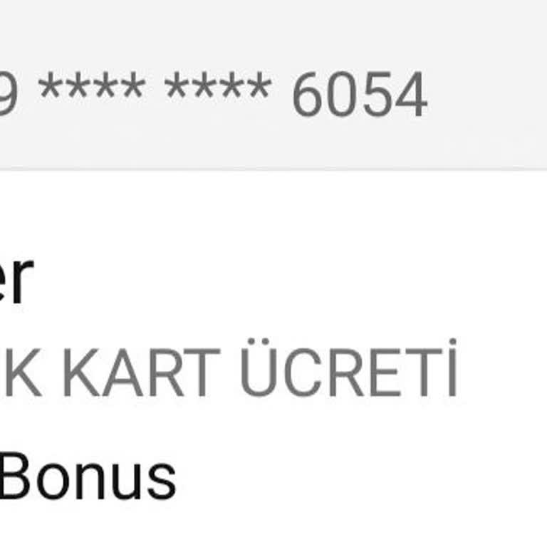 Yıllık Kredi Kartı Ücreti İadesi Talebi