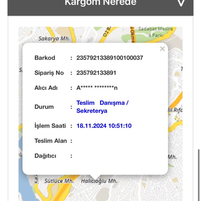 Teslim Edilmeyen Sipariş Ve Yanıltıcı Kargo Bilgisi