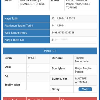 Sürat Kargo'da 6 Günlük Bekleyiş Ve İletişim Sorunu