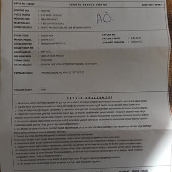 Garanti Kapsamında Sürekli Arızalanan Robot Süpürge