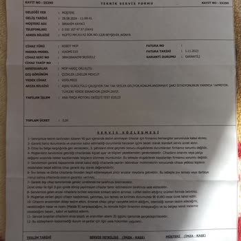 Garanti Kapsamında Sürekli Arızalanan Robot Süpürge