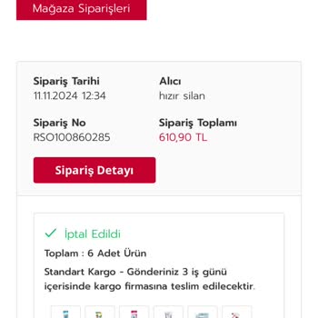 Sipariş İptali Ve Yetersiz Müşteri Hizmeti