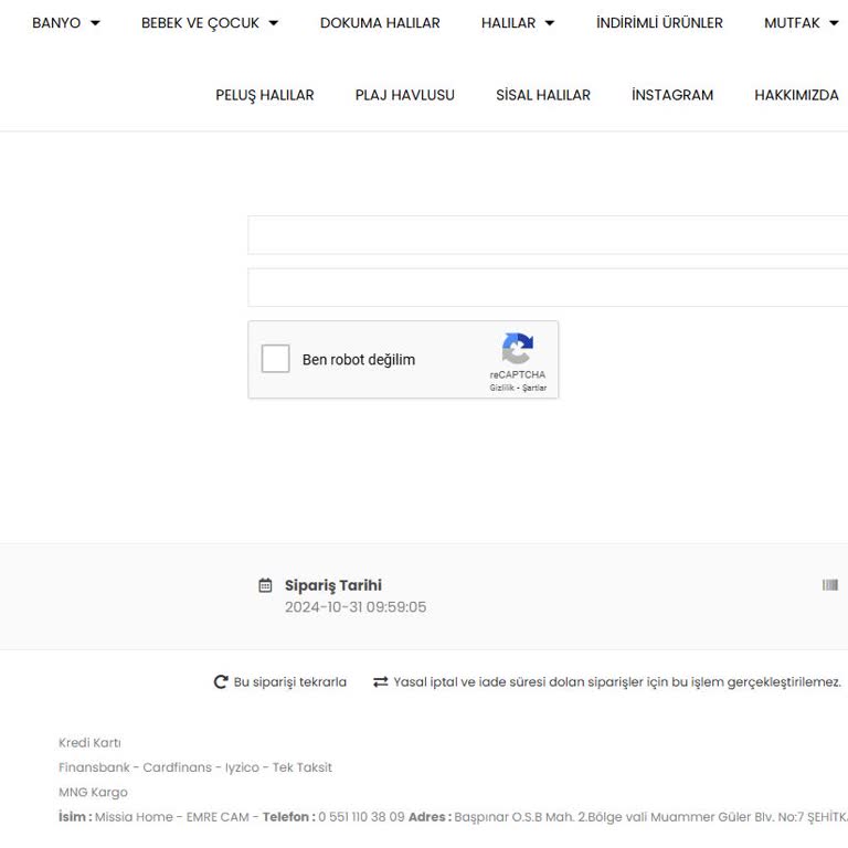 Missia Home Geciken Sipariş Ve İade Sorunu