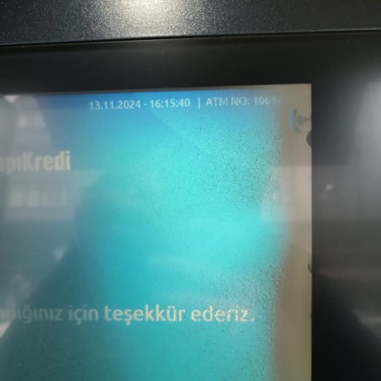 ATM'de Yutulan Para Ve Yanıltıcı Bilgilendirme