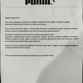 Sporjinal'den Aldığım Puma Botlar Su Alıyor!