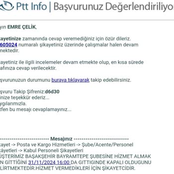 Bayramtepe PTT Şubesi'nin Erken Kapanışı Ve İlgisiz Müşteri Hizmetleri