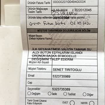 Samsonite Valizim Su Geçirdi: Orijinallik Şüphesi Ve Garanti Sorunu