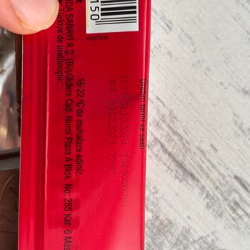 Tarihi Geçmiş Nestle Çikolata Hayal Kırıklığı