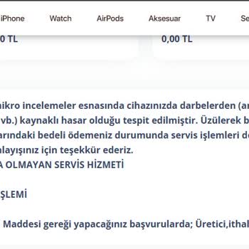 Garanti Kapsamında Çözülemeyen Sorun Ve Yüksek Tamir Ücreti