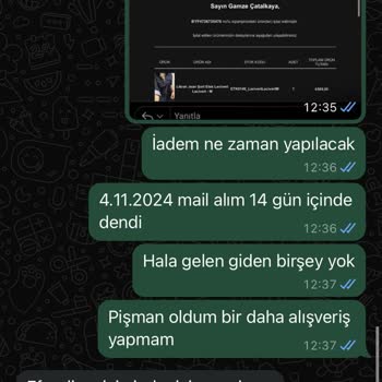 İade Sürecinde Yaşanan Mağduriyet