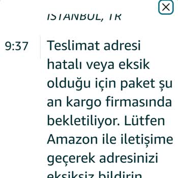 Eksik Adres Ve Hasarlı Ürün Mağduriyeti