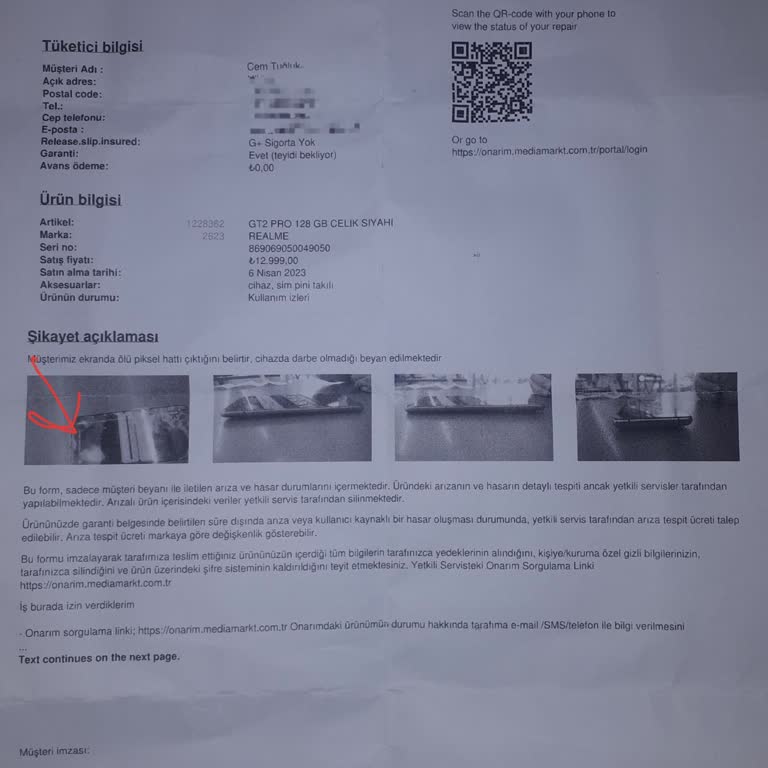 Telefon Ekranında Yeşil Çizgi Sorunu Ve Mağduriyet