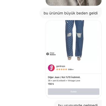 Gardrops'ta Eksik Ve Yanlış Ürün Sorunu