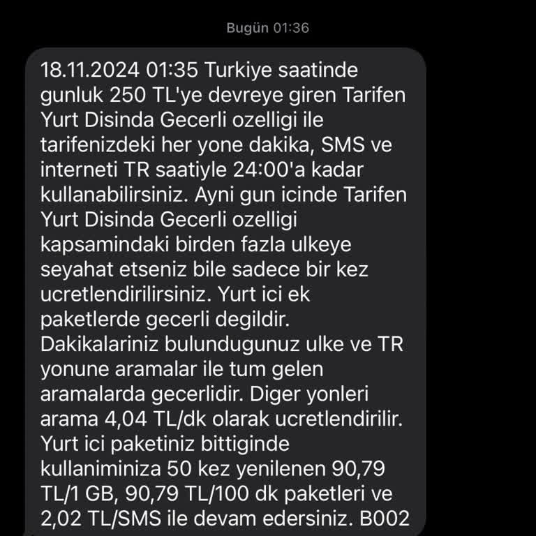 Yurt Dışı İnternet Kullanımı Hakkında Haksız Faturalandırma