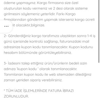 İade Politikası Sorunu: Kupon Yerine Para İadesi Beklentisi