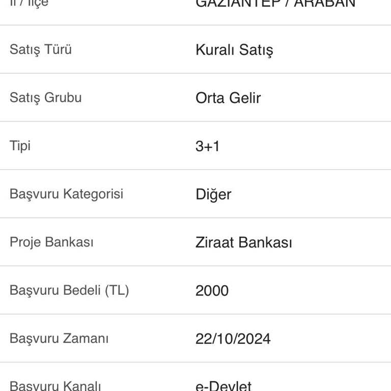 Gaziantep TOKİ Evleri Kapora İadesi Sorunu