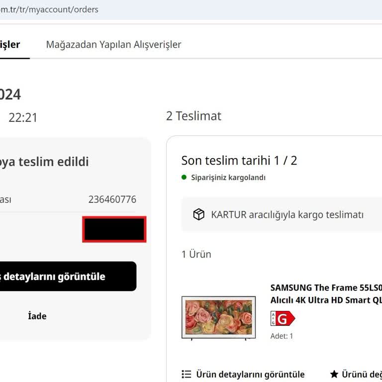 Eksik Çerçeve: Samsung The Frame Teslimat Sorunu