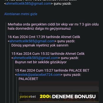 Palacebet'te Kazanç Çekiminde Yaşanan Sorunlar