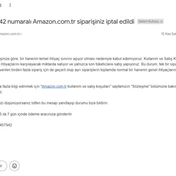 Amazon'un Yanlış Etiketi Ve Bloke Sorunu Mağduriyeti