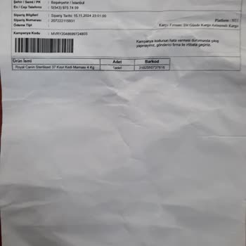 Yanlış Ürün Ve Kötü Paketleme Sorunu