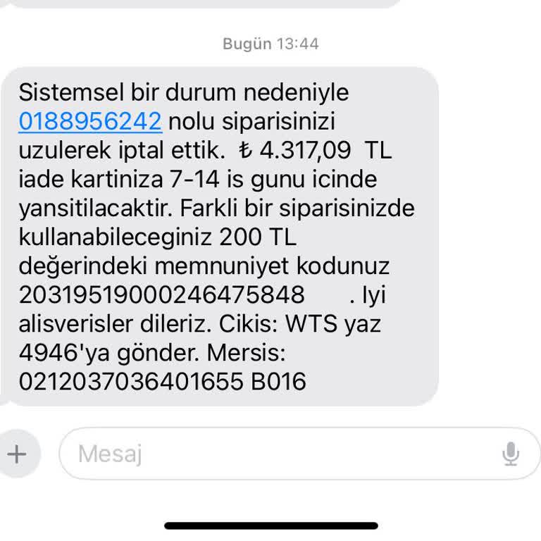 Watsons İndirimlerinde Stok Sorunu Ve Sipariş İptali