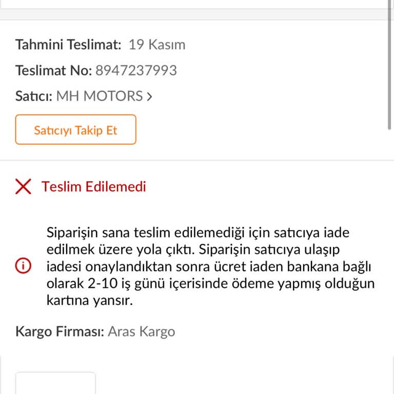 Kargo Teslimatında Yaşanan Sorun Ve İletişim Eksikliği