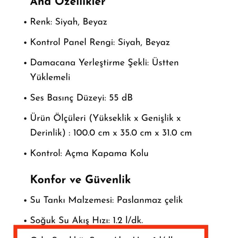 Profilo Su Sebili: İade Kabul Edilmeyen Soğuk Su Sorunu