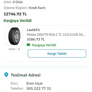 Yanlış Gönderilen Lastikler Ve İlgisiz Müşteri Hizmetleri