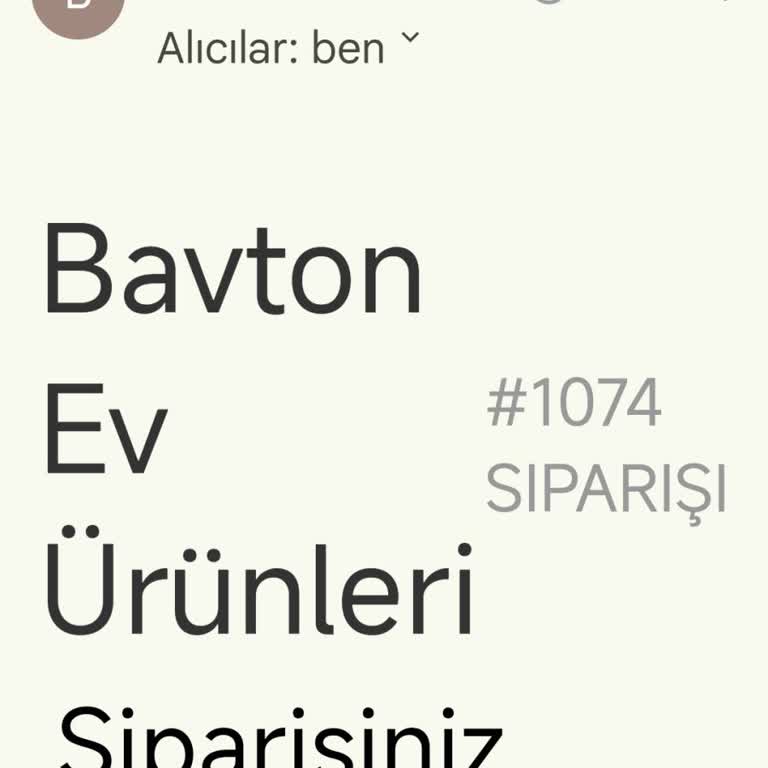 Sipariş Numarası Var, Ürün Yok!