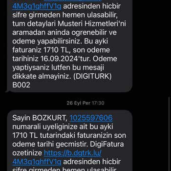 Digiturk Kutu Teslimi Ve Fahiş Fatura Sorunu